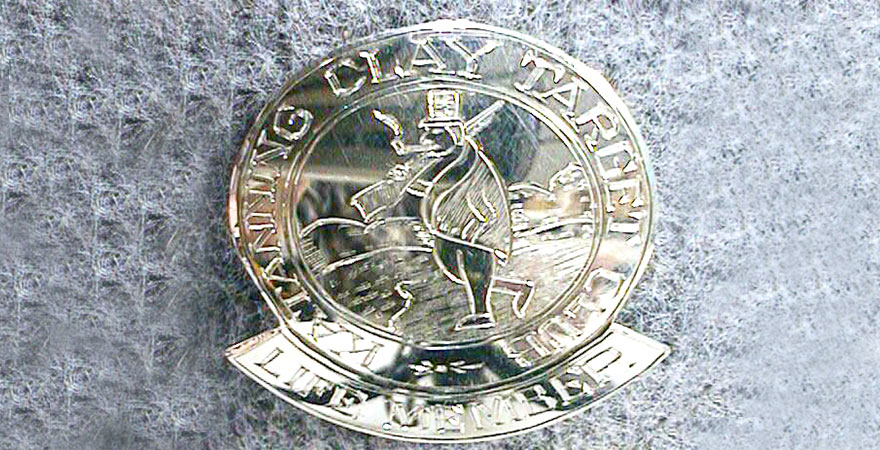 close up photo of a badge or medallion